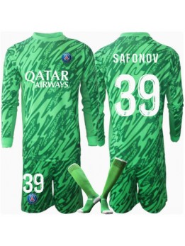 Paris Saint-Germain Matvei Safonov #39 Målvakt Replika Hemmakläder Barn 2024-25 Långärmad (+ byxor)